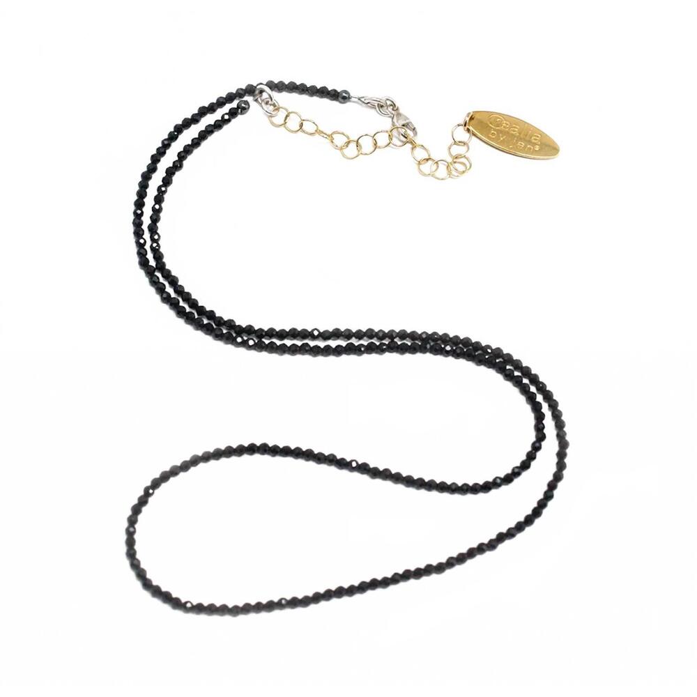 NEW REALIA BY JEN women's jen spinel necklace in black